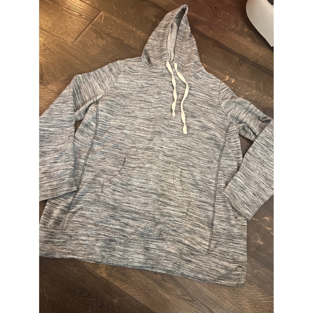 Motherhood Maternity Gray Marled‎ Hoodie Sweatshirt Size L